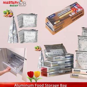 Aluminum Zippered Storage Bag (10 pcs)-কুরবনীর মাংস রাখুন
